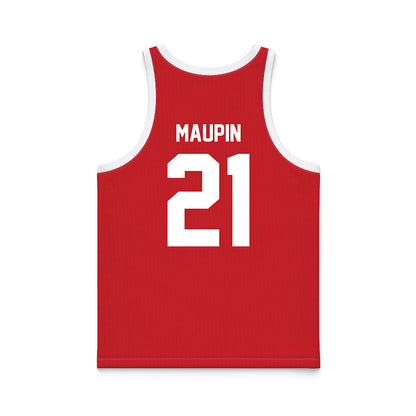 Nebraska - NCAA Women's Basketball : Eliza Maupin - Red Basketball Jersey-1
