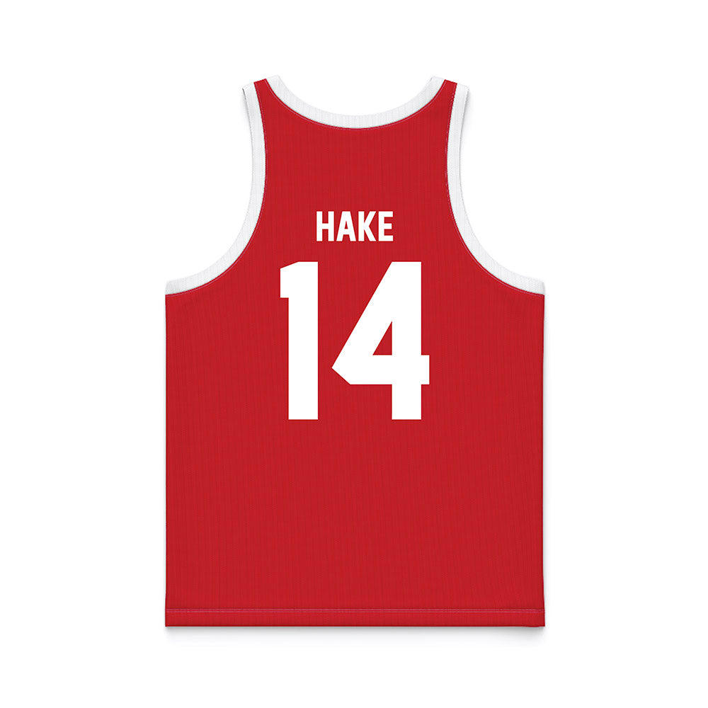Nebraska - NCAA Women's Basketball : Callin Hake - Red Basketball Jersey