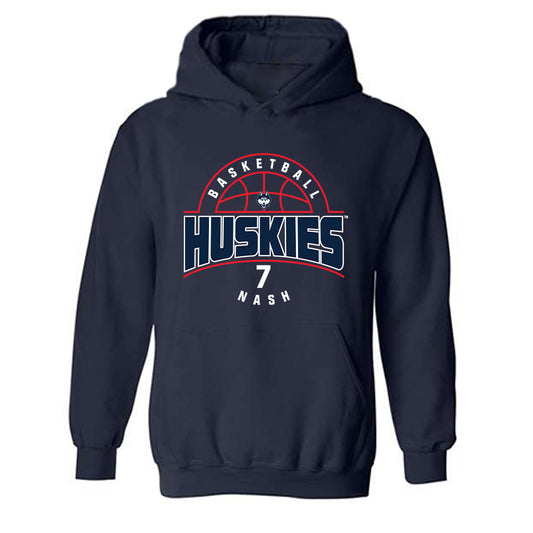 UConn - NCAA Men's Basketball : Jaye Nash - Classic Fashion Shersey Hooded Sweatshirt-0