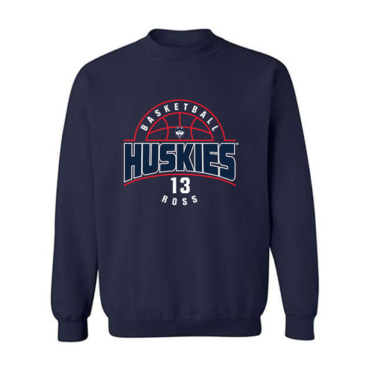 UConn - NCAA Men's Basketball : Jacob ROSS - Classic Fashion Shersey Crewneck Sweatshirt-0