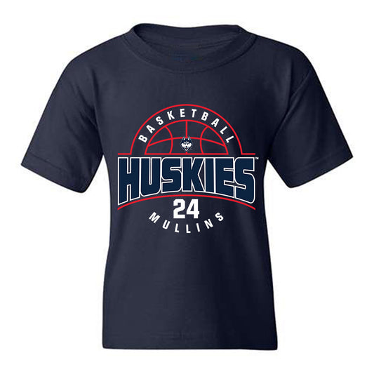 UConn - NCAA Men's Basketball : Braylon Mullins - Classic Fashion Shersey Youth T-Shirt-0