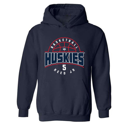 UConn - NCAA Men's Basketball : Tarris Reed Jr - Classic Fashion Shersey Hooded Sweatshirt-0
