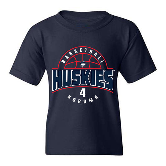 UConn - NCAA Men's Basketball : Dwayne Koroma - Classic Fashion Shersey Youth T-Shirt-0
