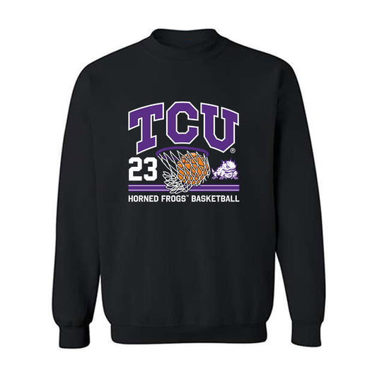 TCU - NCAA Men's Basketball : Vianney Salatchoum - Sports Shersey Crewneck Sweatshirt-0