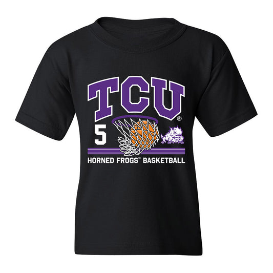 TCU - NCAA Men's Basketball : Micah Robinson - Sports Shersey Youth T-Shirt