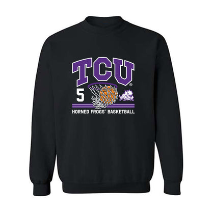 TCU - NCAA Men's Basketball : Micah Robinson - Sports Shersey Crewneck Sweatshirt-0