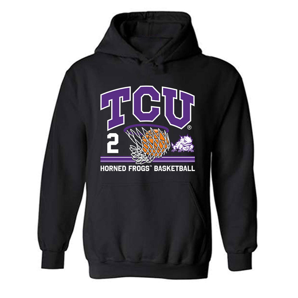 TCU - NCAA Women's Basketball : Veronica Sheffey - Sports Shersey Hooded Sweatshirt-0