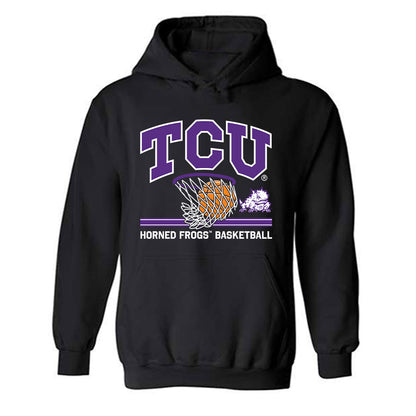 TCU - NCAA Men's Basketball : Samuel Fleming - Sports Shersey Hooded Sweatshirt-0