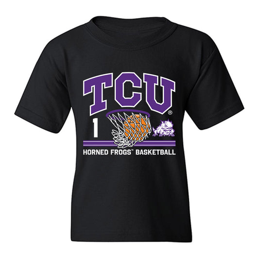 TCU - NCAA Men's Basketball : Jayden Pierre - Sports Shersey Youth T-Shirt-0