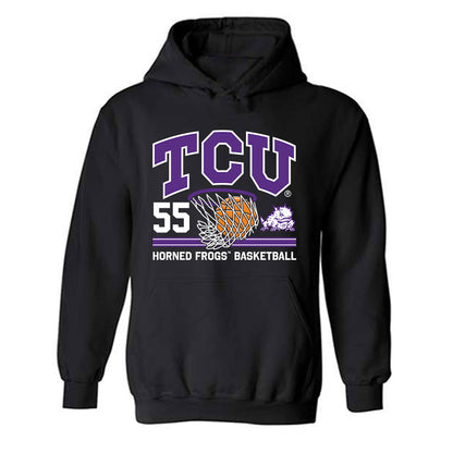 TCU - NCAA Men's Basketball : Tanner Toolson - Sports Shersey Hooded Sweatshirt-0