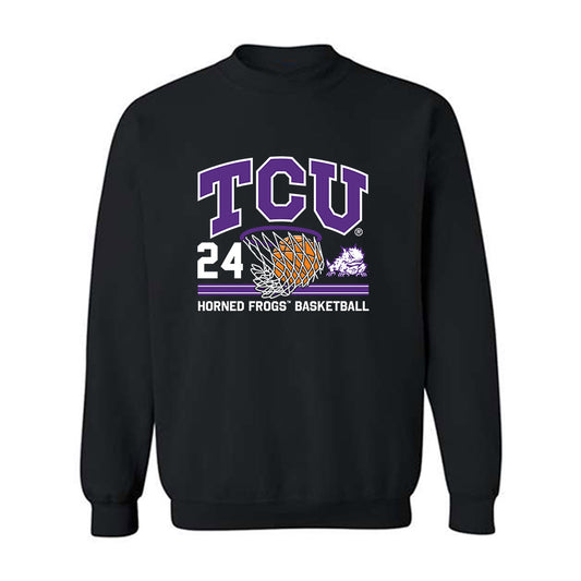 TCU - NCAA Men's Basketball : Xavier Edmonds - Sports Shersey Crewneck Sweatshirt-0