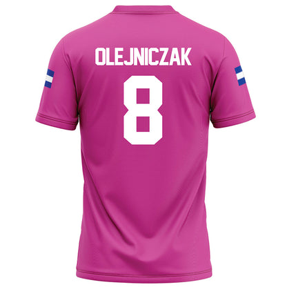 Grand Valley - NCAA Football : Zak Olejniczak - Pink Football Jersey-1