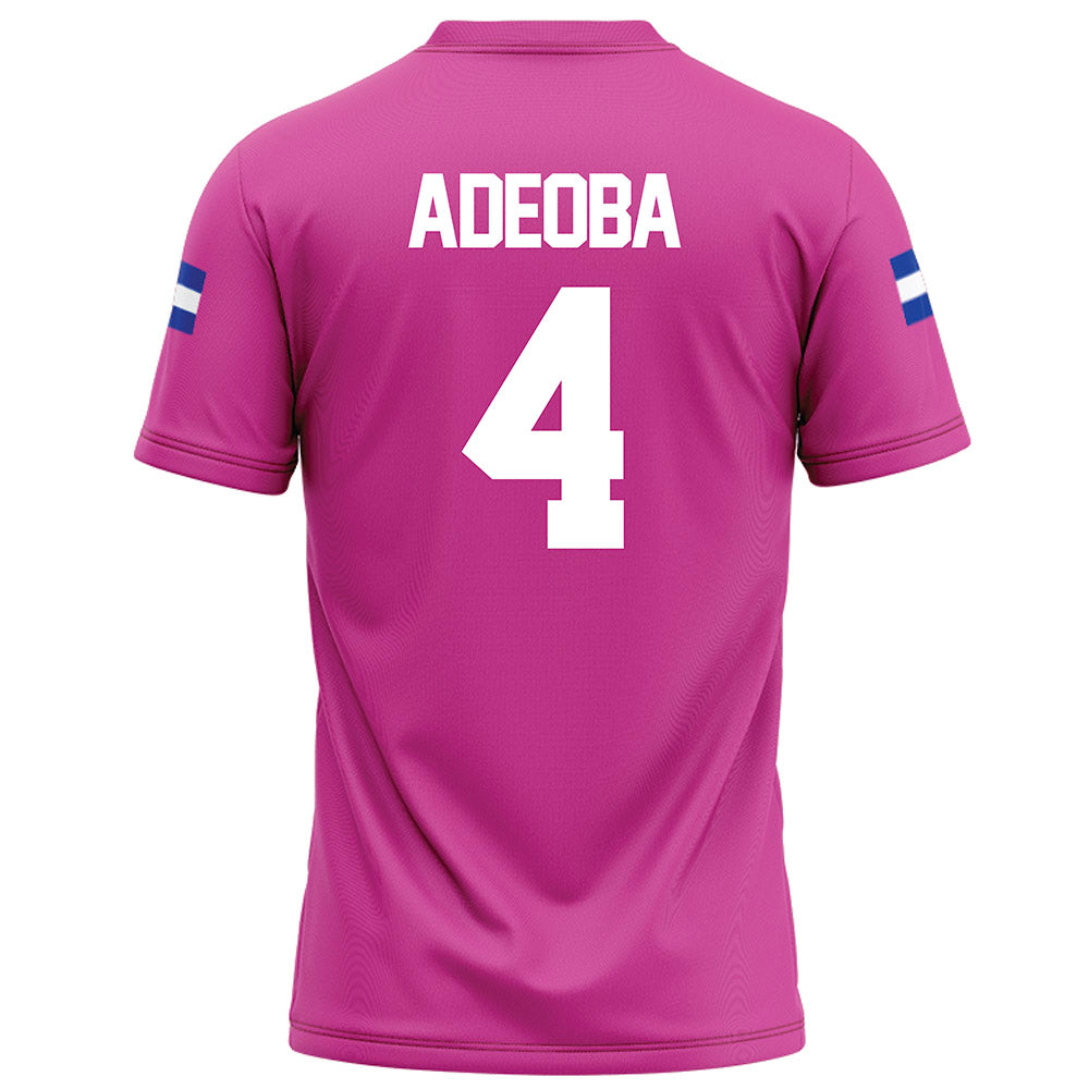 Grand Valley - NCAA Football : Dammy Adeoba - Pink Football Jersey-1