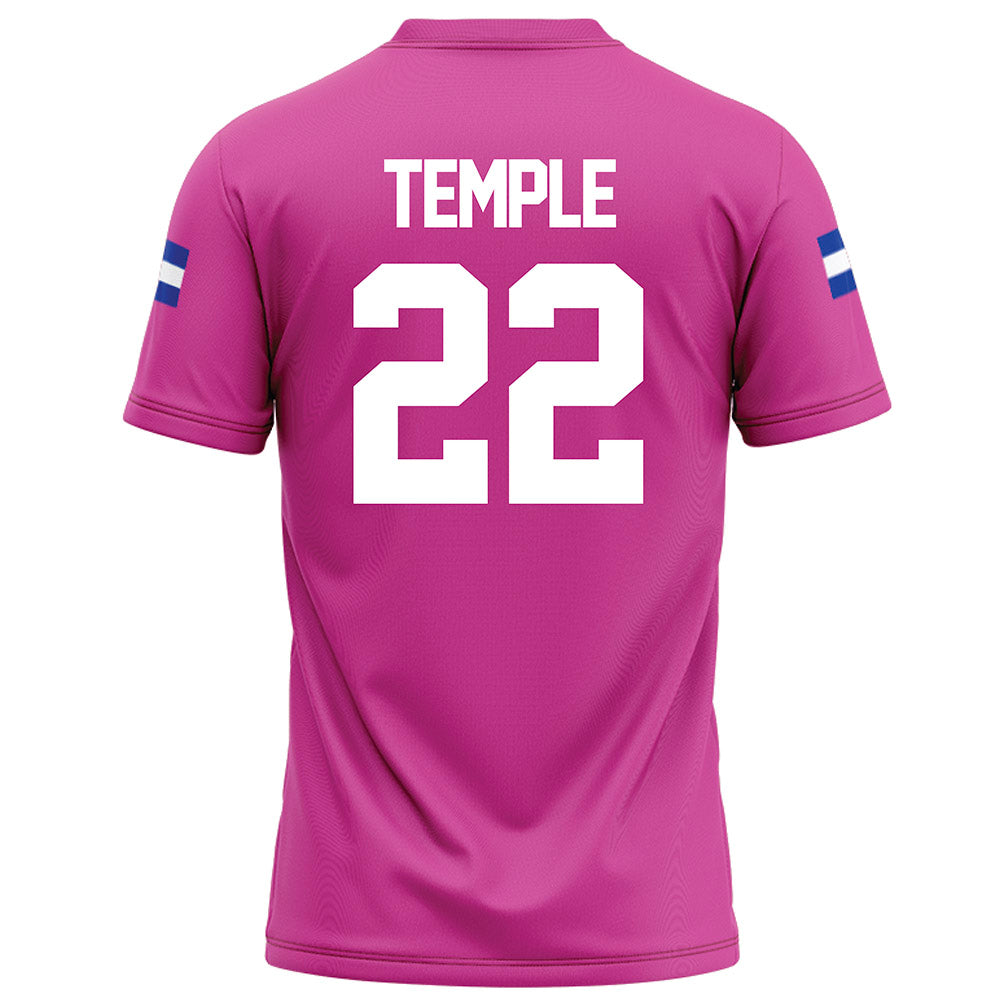 Grand Valley - NCAA Football : Troy Temple - Pink Football Jersey-1