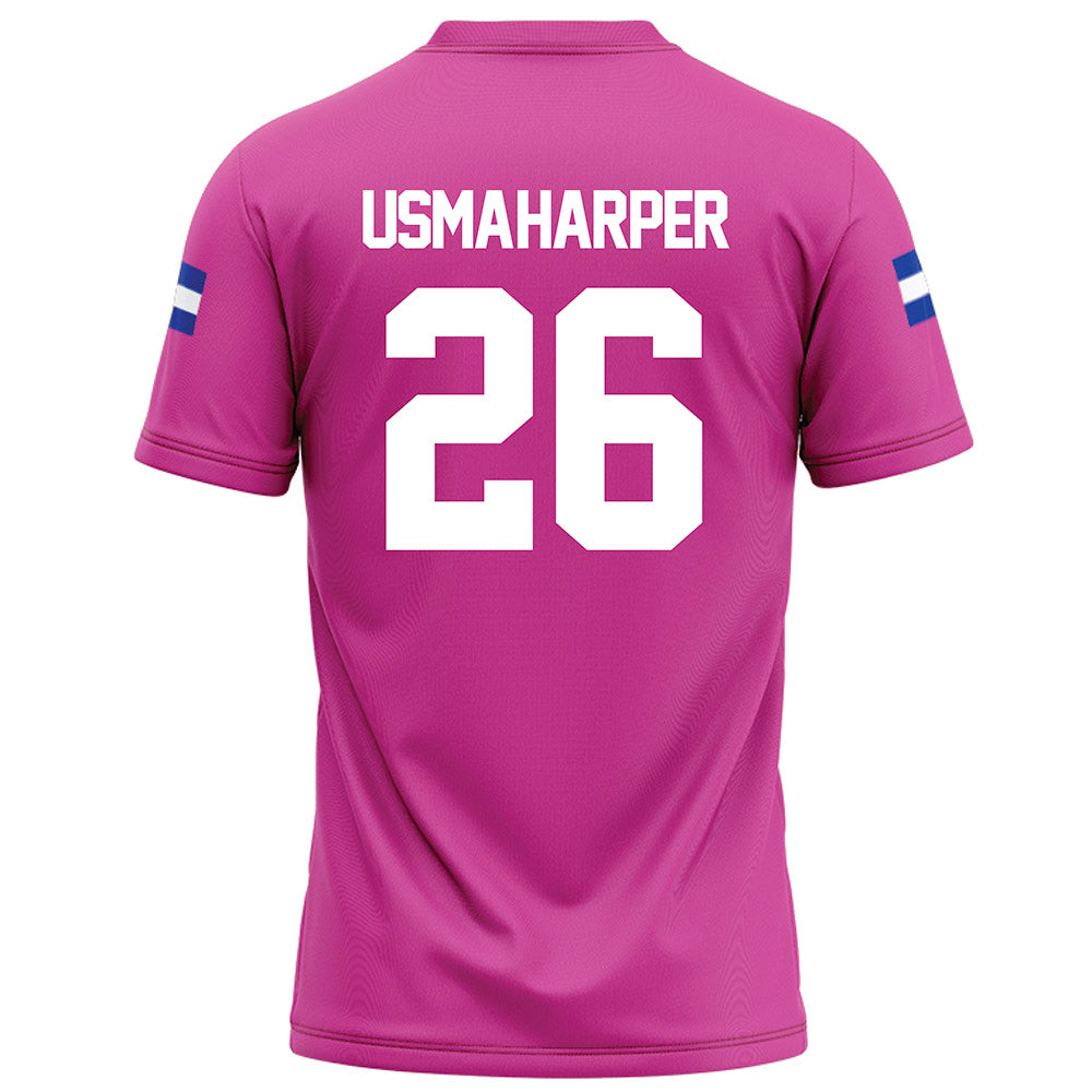 Grand Valley - NCAA Football : Syone Usma-Harper - Pink Football Jersey-1