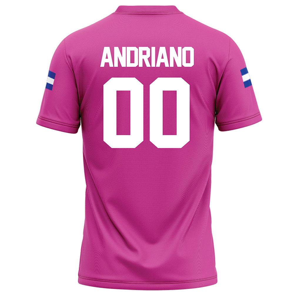 Grand Valley - NCAA Football : Mattia Andriano - Pink Football Jersey-1