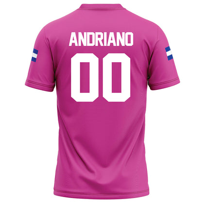 Grand Valley - NCAA Football : Mattia Andriano - Pink Football Jersey-1