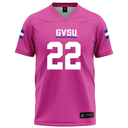 Grand Valley - NCAA Football : Jake Archbold - Pink Football Jersey-0