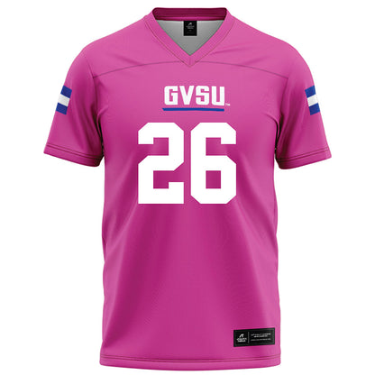 Grand Valley - NCAA Football : Syone Usma-Harper - Pink Football Jersey-0