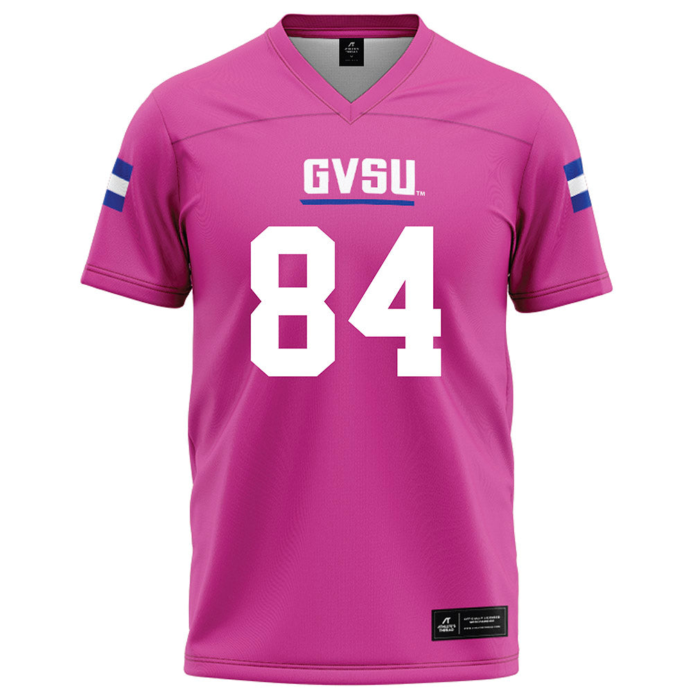Grand Valley - NCAA Football : Evan Sundermann - Pink Football Jersey-0