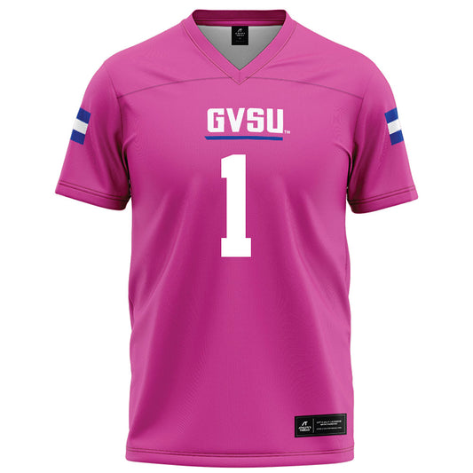 Grand Valley - NCAA Football : Jason Hardy - Pink Football Jersey-0