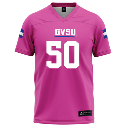Grand Valley - NCAA Football : Gabriel Brown - Pink Football Jersey-0