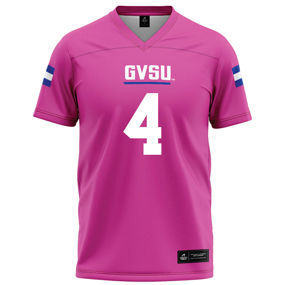 Grand Valley - NCAA Football : Deonte Pippen Jr - Pink Football Jersey-0