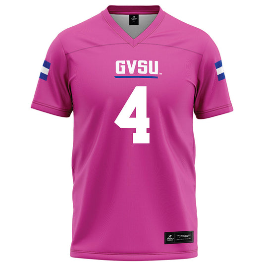 Grand Valley - NCAA Football : Deonte Pippen Jr - Pink Football Jersey-0