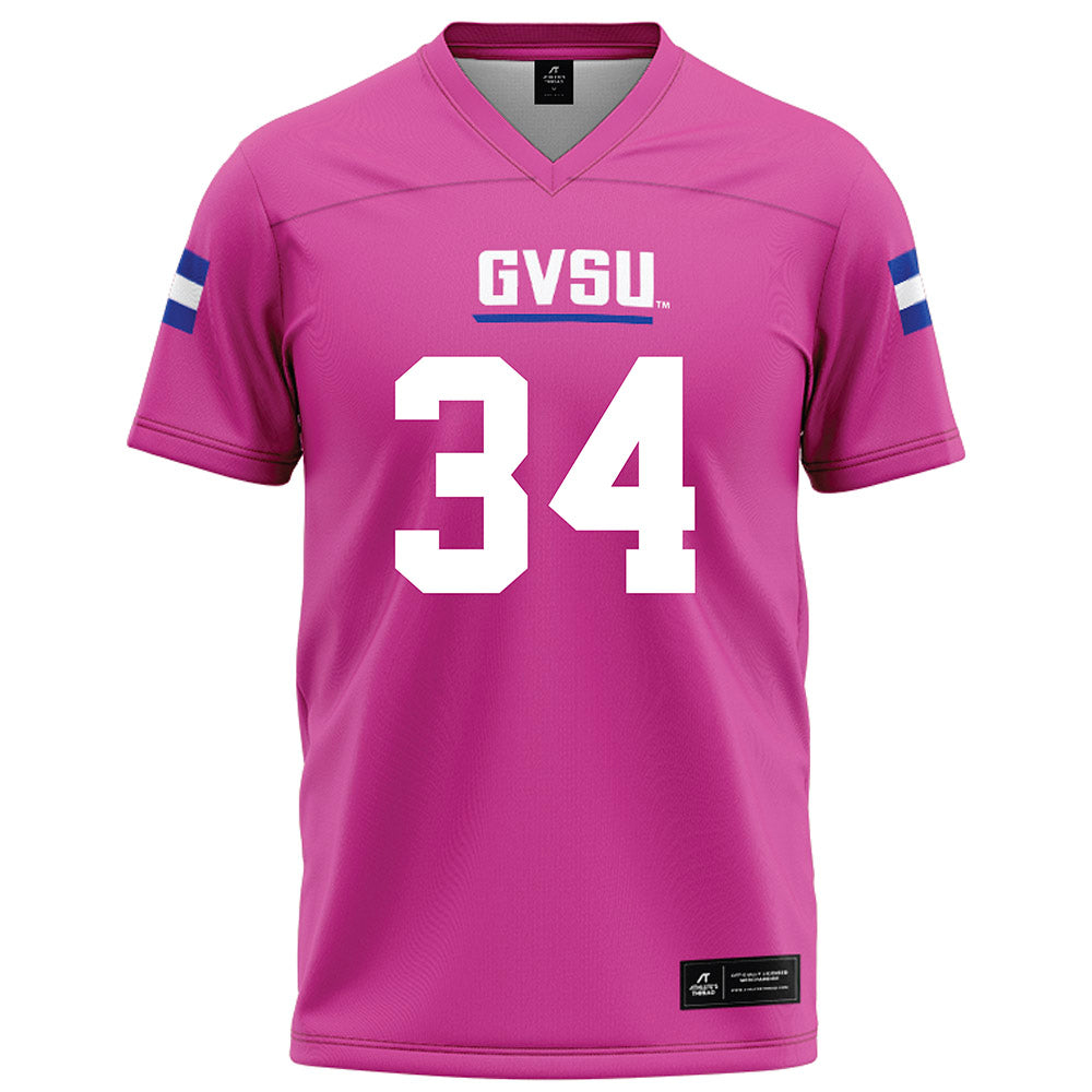 Grand Valley - NCAA Football : Keegan Sell - Pink Football Jersey-0