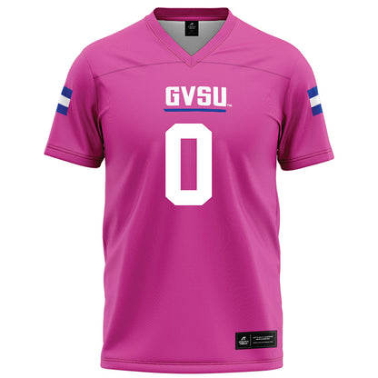 Grand Valley - NCAA Football : Torian Wyatt - Pink Football Jersey-0