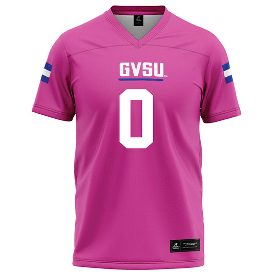 Grand Valley - NCAA Football : Torian Wyatt - Pink Football Jersey-0