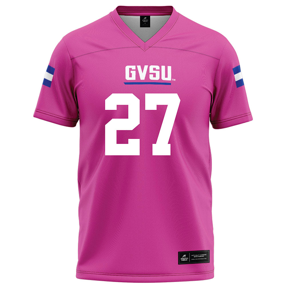 Grand Valley - NCAA Football : Chris Little - Pink Football Jersey-0