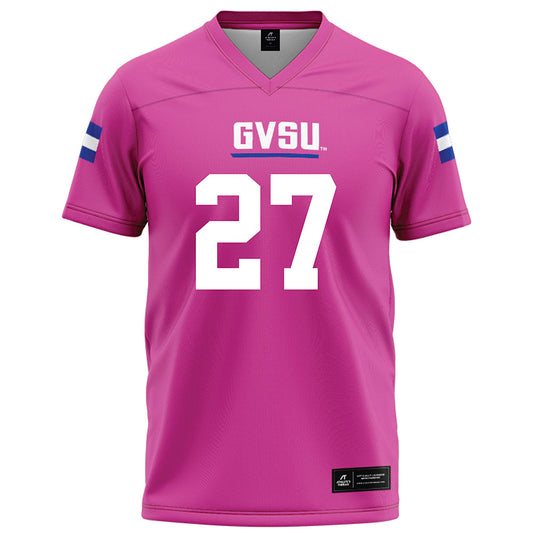 Grand Valley - NCAA Football : Chris Little - Pink Football Jersey-0