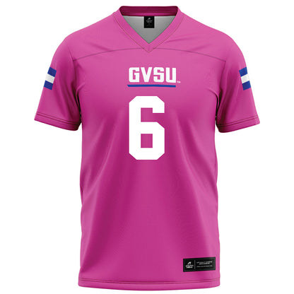 Grand Valley - NCAA Football : Darius Whiteside II - Pink Football Jersey-0