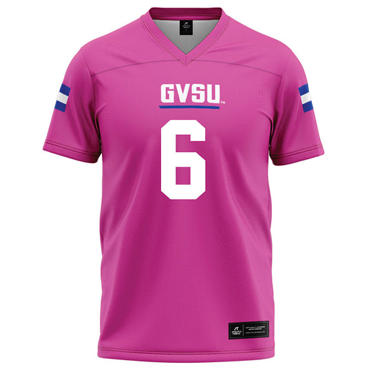 Grand Valley - NCAA Football : Darius Whiteside II - Pink Football Jersey-0