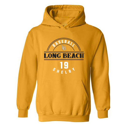 LBSU - NCAA Baseball : Hogan Shelby - Classic Fashion Shersey Hooded Sweatshirt-0