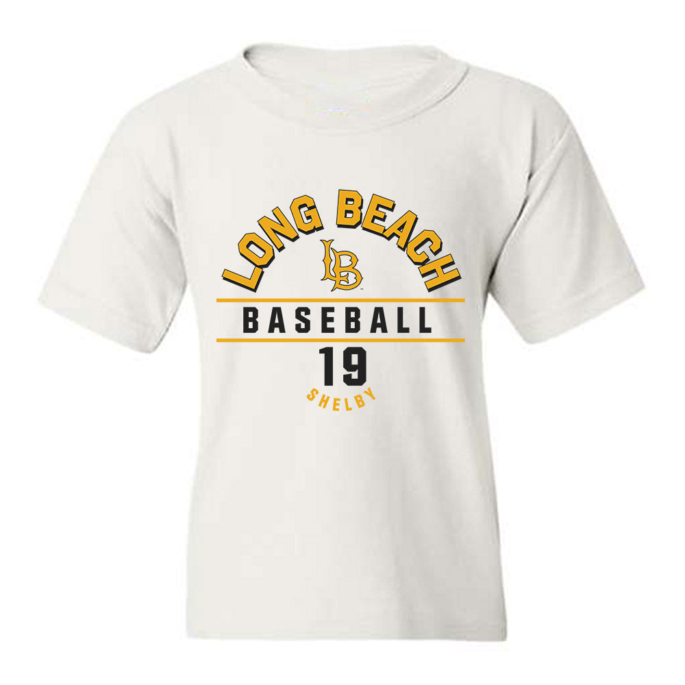 LBSU - NCAA Baseball : Hogan Shelby - Classic Fashion Shersey Youth T-Shirt-0