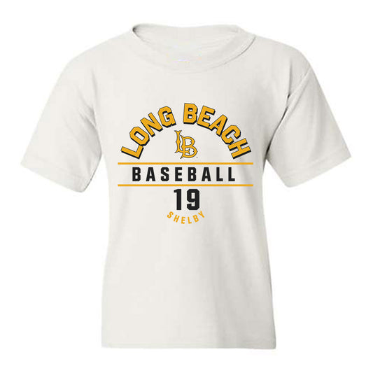 LBSU - NCAA Baseball : Hogan Shelby - Classic Fashion Shersey Youth T-Shirt-0