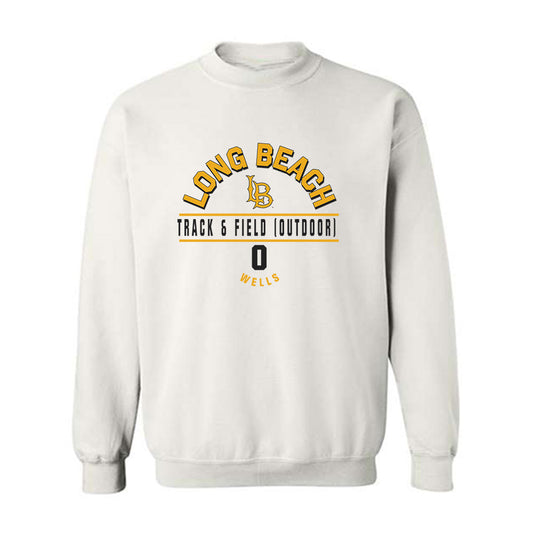 LBSU - NCAA Men's Track & Field : Jaylon Wells - Classic Fashion Shersey Crewneck Sweatshirt-0