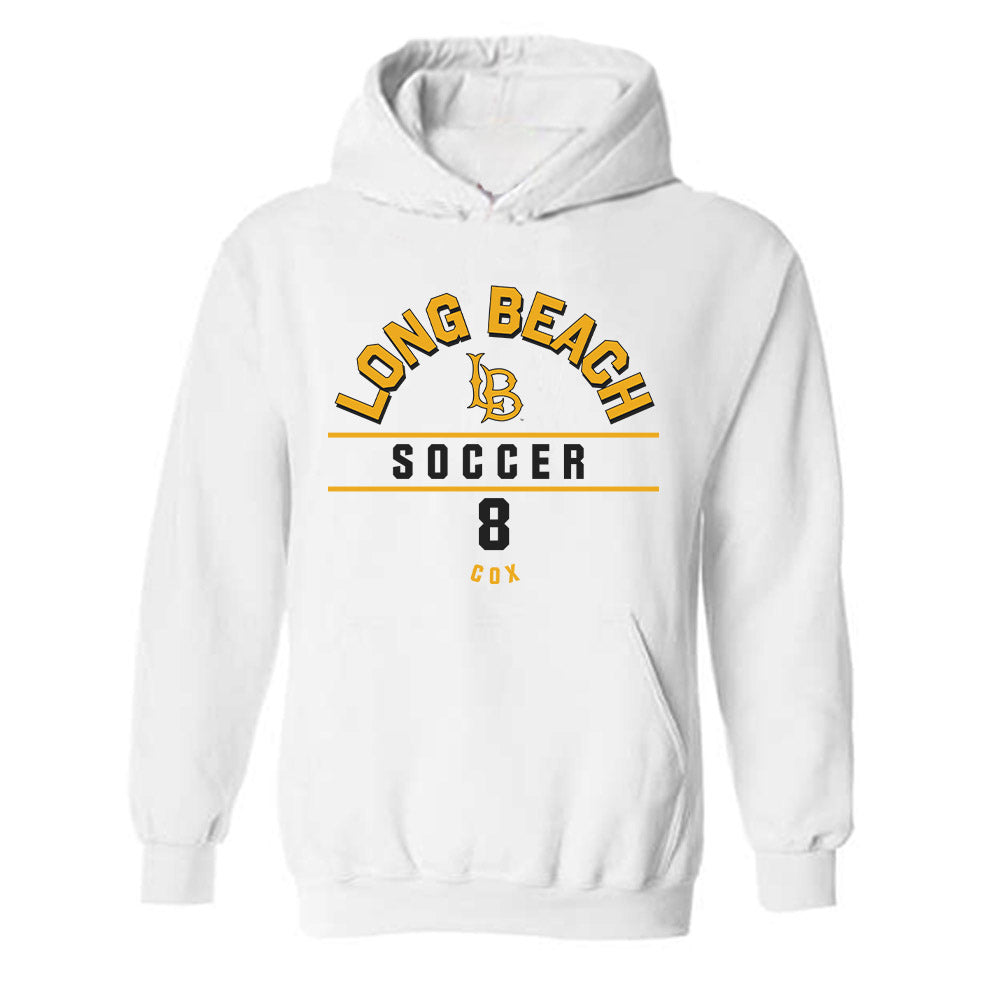 LBSU - NCAA Women's Soccer : Cherrie Cox - Classic Fashion Shersey Hooded Sweatshirt-0