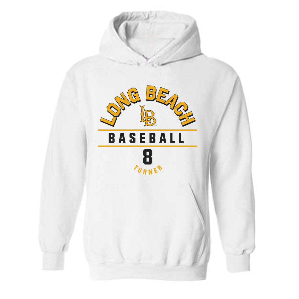 LBSU - NCAA Baseball : Murchael Turner - Classic Fashion Shersey Hooded Sweatshirt-0