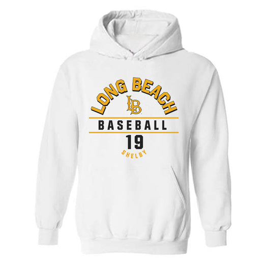 LBSU - NCAA Baseball : Hogan Shelby - Classic Fashion Shersey Hooded Sweatshirt-0