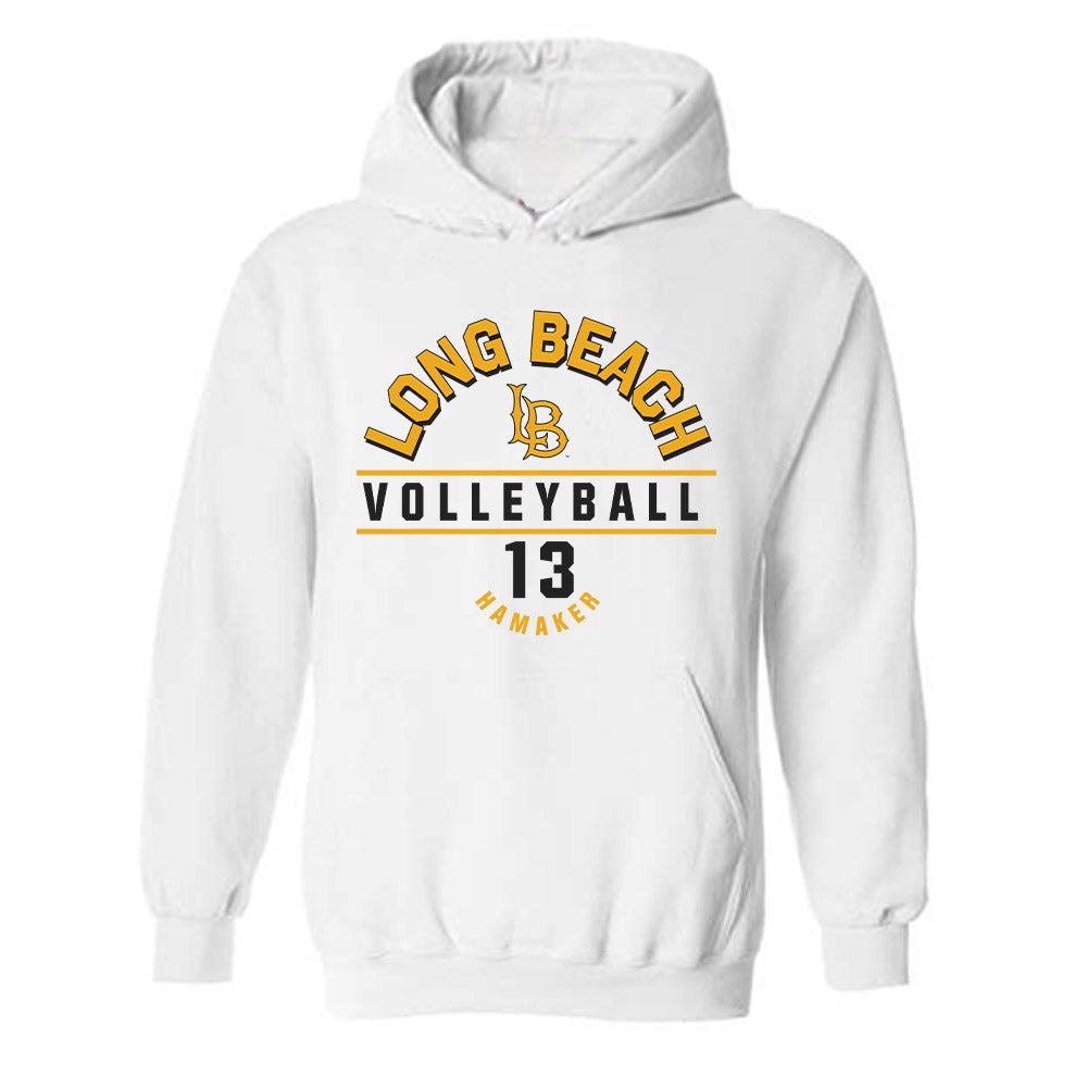 LBSU - NCAA Women's Volleyball : Sidney Hamaker - Classic Fashion Shersey Hooded Sweatshirt-0