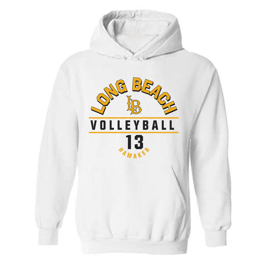 LBSU - NCAA Women's Volleyball : Sidney Hamaker - Classic Fashion Shersey Hooded Sweatshirt-0