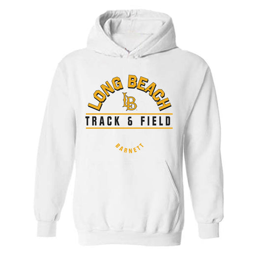 LBSU - NCAA Women's Track & Field : Trinity Barnett - Classic Fashion Shersey Hooded Sweatshirt-0