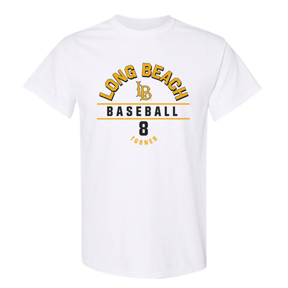 LBSU - NCAA Baseball : Murchael Turner - Classic Fashion Shersey T-Shirt-0