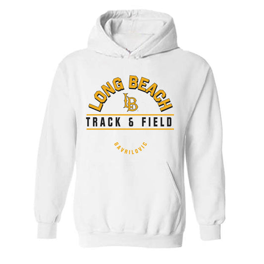 LBSU - NCAA Women's Track & Field : Abigail Gavrilovic - Classic Fashion Shersey Hooded Sweatshirt-0
