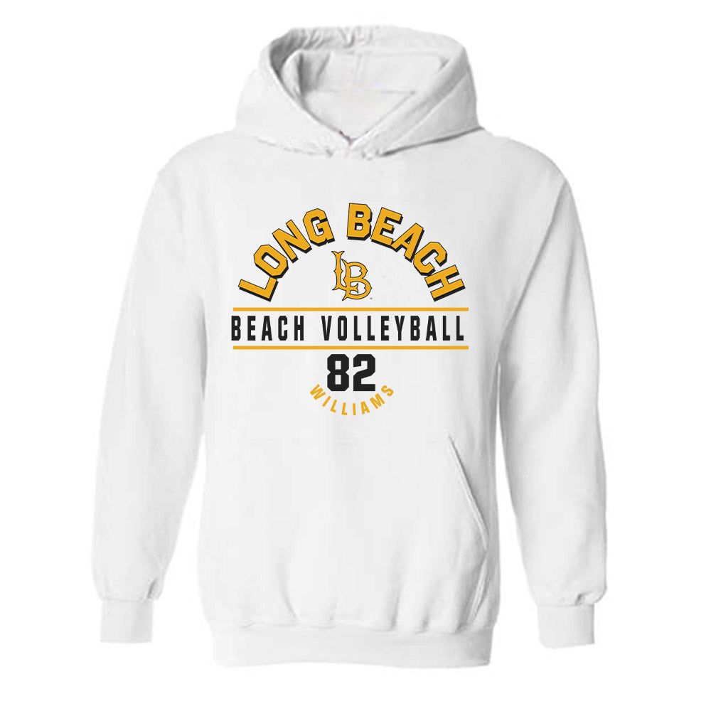 LBSU - NCAA Beach Volleyball : Addison Williams - Classic Fashion Shersey Hooded Sweatshirt-0