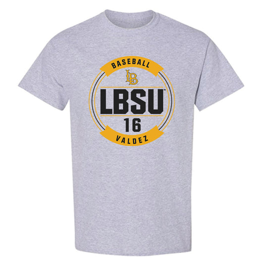 LBSU - NCAA Baseball : Damon Valdez - Classic Fashion Shersey T-Shirt-0