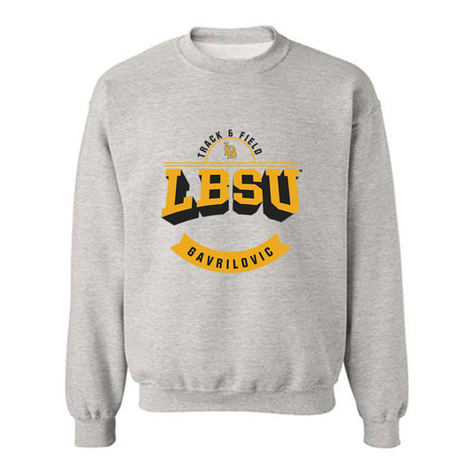 LBSU - NCAA Women's Track & Field : Abigail Gavrilovic - Classic Fashion Shersey Crewneck Sweatshirt-0